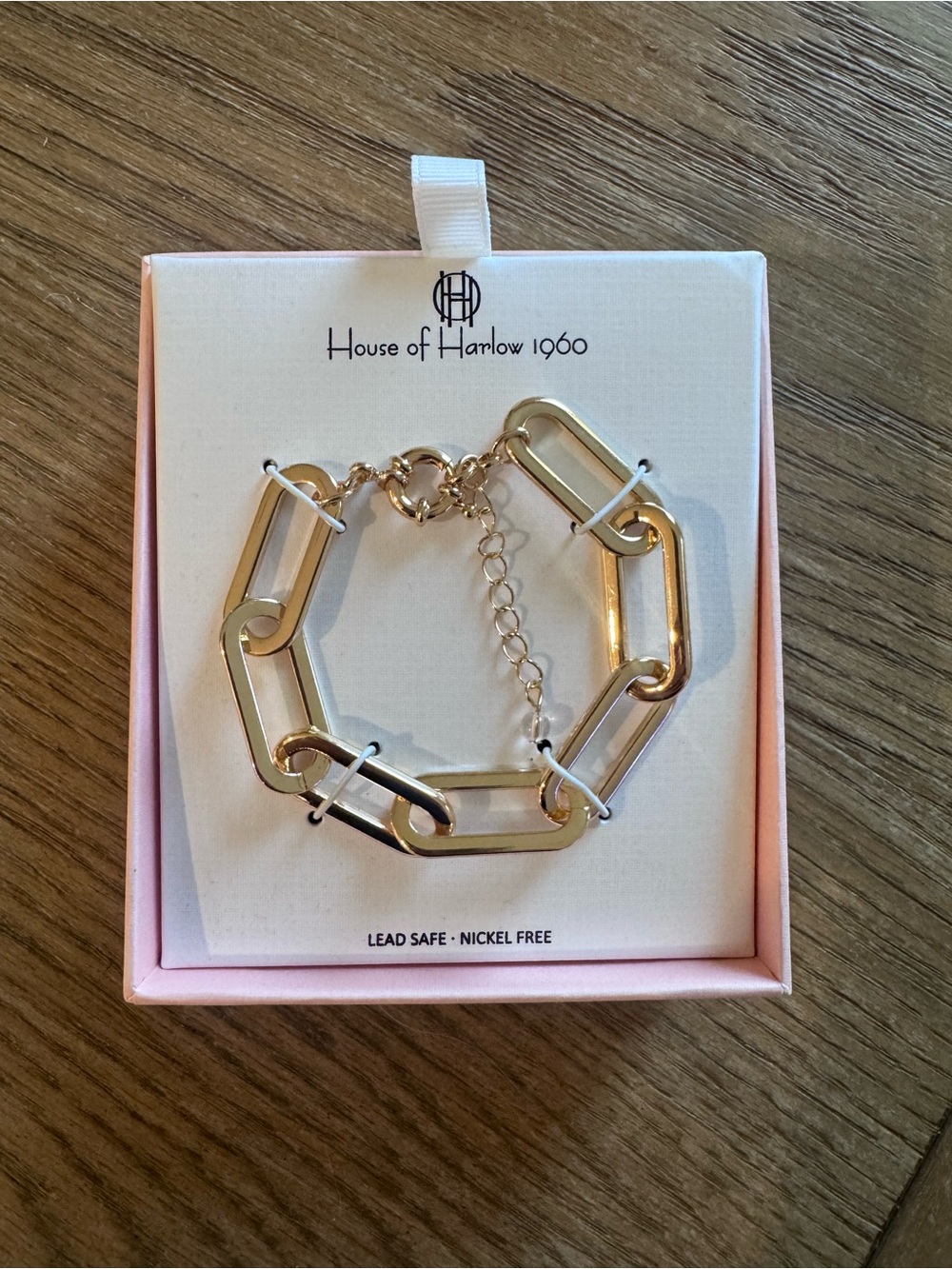 House of Harlow Chunky Gold Link Bracelet